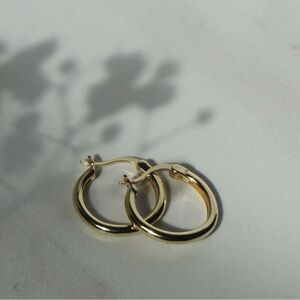 Dainty Elegant Gold Hoop Earrings